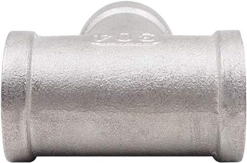JoyTube 1" Female NPT Tee Adapter Cast Pipe Fitting Stainless Steel 3 Way Shape Connector，Pack of 2 in Saudi Arabia