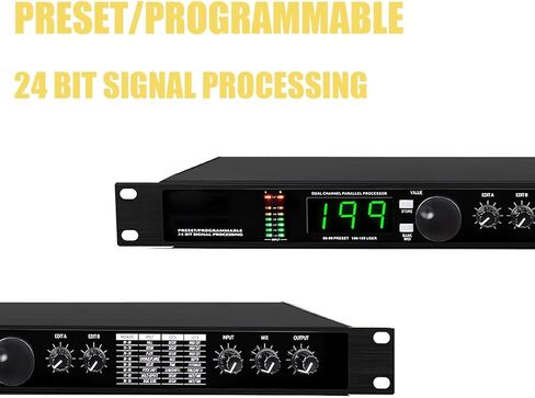 Digital Audio Processor - Quad-Core DSP Multi-Effects with 199 Presets, MIDI Compatibility, and 24-Bit Signal Processing for Studio Recording and Live Performance in Kuwait