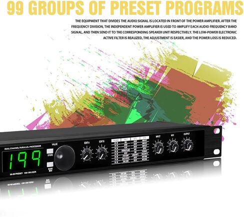 Digital Audio Processor - Quad-Core DSP Multi-Effects with 199 Presets, MIDI Compatibility, and 24-Bit Signal Processing for Studio Recording and Live Performance in Kuwait