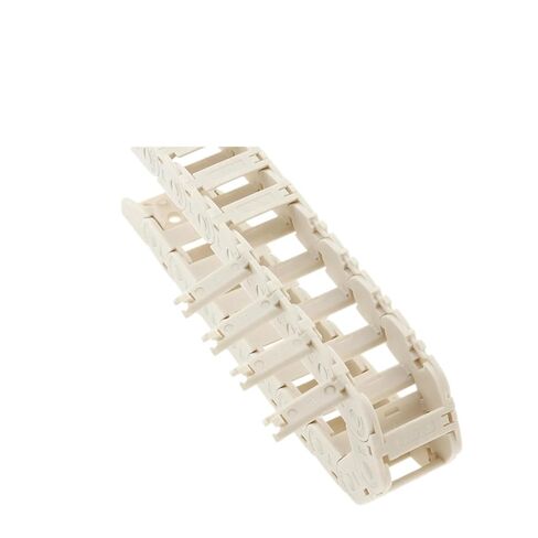 PA66 white Open Type Drag Chain Bridge 10x11 10x15 10x20 10x30-1m Length Cable Carrier with Connector for Printers 1M(R18,15x15 open) in Kuwait