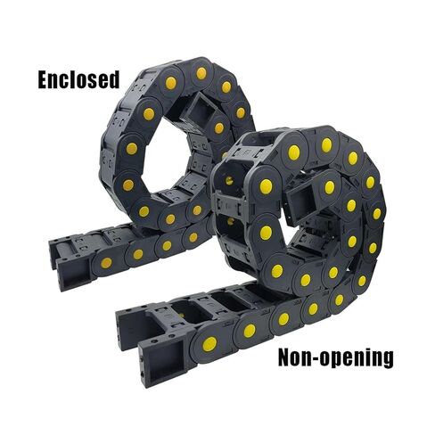 25x25 25x38 25x50 25x57 25x70 25x77 25x103mm Nylon Mochine Towline Cable Chain Non-Opening Enclosed Drag Chain L1m(100mm,25x77 mm,Non-Opening) in Kuwait
