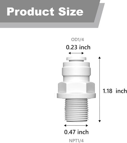 10 قطع 1/4 دفع لتوصيل التركيبات NPT ذكر إلى 1/4 OD توصيل سريع لخط المياه موصل أنابيب الدفع للتوصيل المناسب لأنظمة ثلاجة تنقية المياه صمام مستر الحاجز in Kuwait