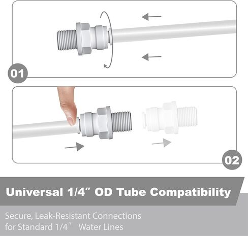 10 قطع 1/4 دفع لتوصيل التركيبات NPT ذكر إلى 1/4 OD توصيل سريع لخط المياه موصل أنابيب الدفع للتوصيل المناسب لأنظمة ثلاجة تنقية المياه صمام مستر الحاجز in Kuwait