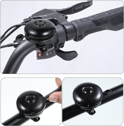2 Pack Bike Bells Bicycle Bell for Adult Bikes Cycling Horns Classic Black Bike Bell Loud Ringing Sound Bicycle Bells Easy to Install Cycling Accessories for Mountain Road and Commuter Safety Black in Saudi Arabia