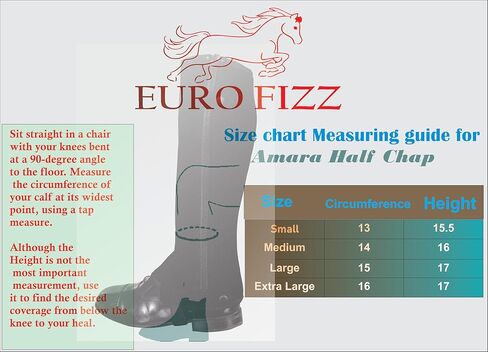 Equestrian Half Chaps synthatic learher. in Kuwait