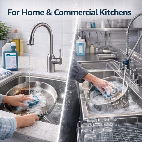 Diversey 101109768 SUMA Pan-Clean D1.5 General Purpose Pot & Pan Detergent, Highly Concentrated Dish Washing Soap with Fresh Floral Scent, AccuMix, 32-Ounce in Kuwait