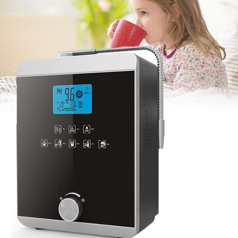 Alkaline Water Ionizer, Smart Home Water Ionizer Up to 800Mv Orp, Ph 3.5-10.5 Alkaline Acid Water Machine, Regulation Valve to Control Ph and Orp/Auto-Cleaning in Saudi Arabia