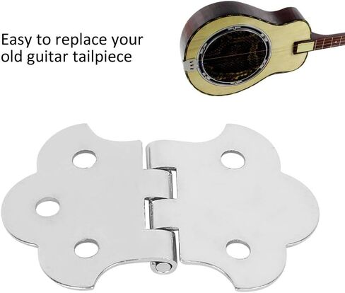 Metal Guitar Tailpiece Musical Instrument Accessory Silver 3-String Cigar Box Guitars in Saudi Arabia