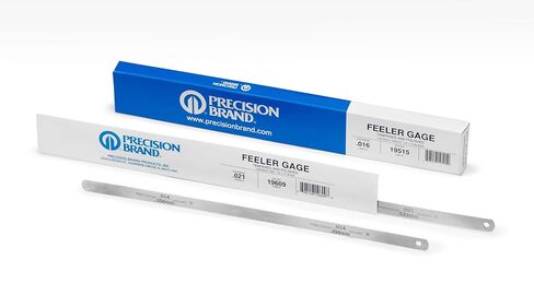 Precision Brand 19675 Steel Thickness Feeler Gage, 0.024" Thickness, 1/2" Width, 12" Length (Pack of 12) in Saudi Arabia