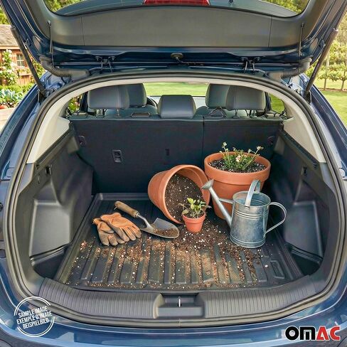 OMAC Cargo Mats Liner for Audi A3 A3 e-tron A3 Quattro 2015-2020 Sedan Black TPE in Kuwait