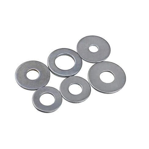 M2 /2.5 .6 .7/3 /4/5 /6 White Zinc Plating Flat Washer Gasket(M5x14x1-20pcs) in Saudi Arabia