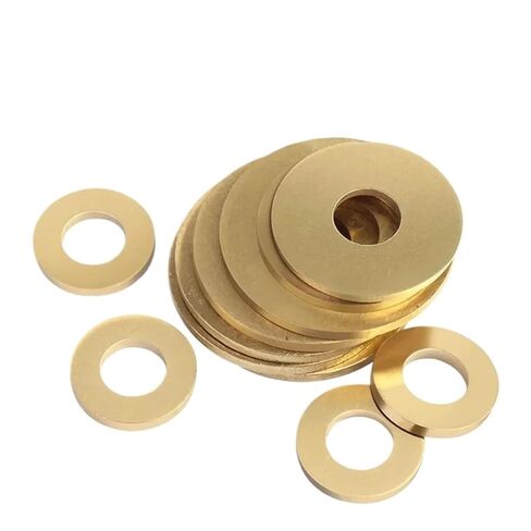 M2-20 GB97 Copper Gasket Flat Thickened Brass Round Meson Metal Screw Washer(M3x6x0.5mm-50pcs) in Saudi Arabia