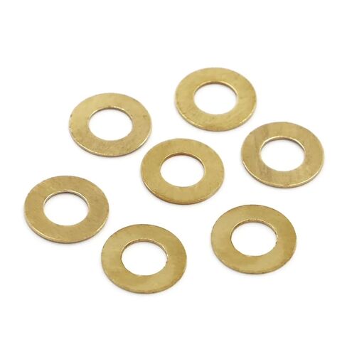 5-100pcs GB97 DIN125 Solid Brass Copper Flat Plain Gasket Pad for M2 /2.5/3 /4/5 /6/8 /10/12 /14/16 Screw Bolt(50pcs M3x7x0.5mm) in Saudi Arabia