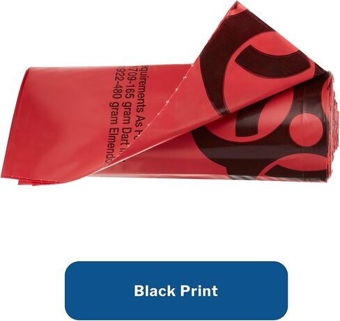 McKesson Infectious Waste Bag, Biohazard, Star Sealed Bottom, Red, 1.25 Mil, 40 to 45 gal, 40 in X 46 in, 150 Count in Saudi Arabia