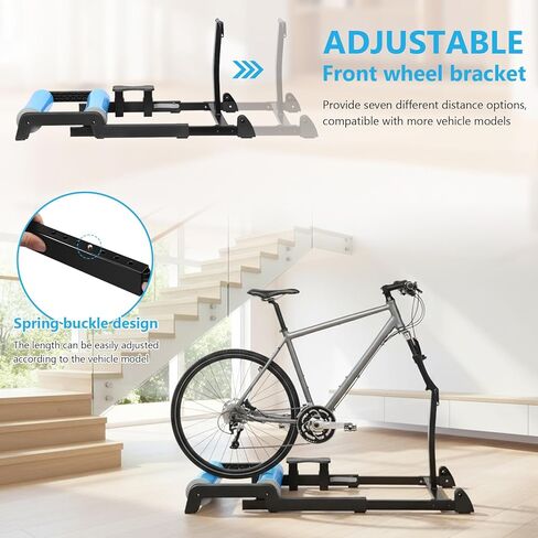 Indoor Bike Resistance Trainer Detachable Professional Training Platform Anti-Slip Racing & Strength Training Equipment for Men & Women Indoor Fitness in Saudi Arabia