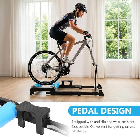 Indoor Bike Resistance Trainer Detachable Professional Training Platform Anti-Slip Racing & Strength Training Equipment for Men & Women Indoor Fitness in Saudi Arabia