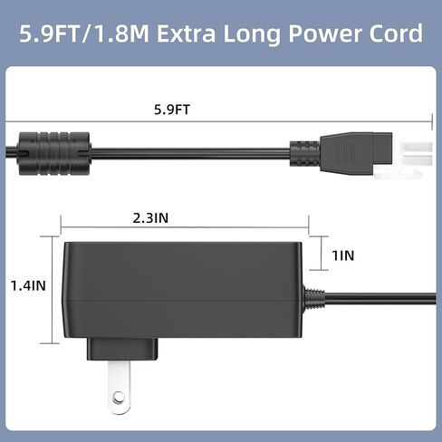 29V Power Cord for Standing Desk, Replacement Charger Compatible with Claiks P1.01.001 P101001 40" 48" 55" 63" Inches Electric Standing Desk Adjustable Height Stand up Desk YH-K290018-C Adapter in Saudi Arabia