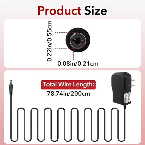 محول طاقة بدواسة الجيتار 9 فولت 0.5 أمبير، متوافق مع دواسات تأثيرات Boss JOYO ولوحات المفاتيح ولوحات الدواسات ذات التأثير، تيار متردد 9 فولت 500 مللي أمبير in Kuwait