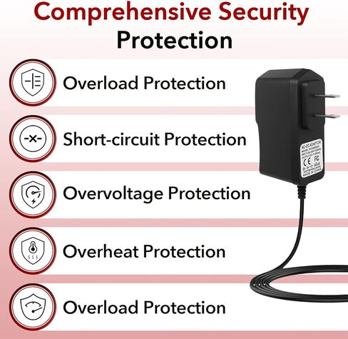 محول طاقة بدواسة الجيتار 9 فولت 0.5 أمبير، متوافق مع دواسات تأثيرات Boss JOYO ولوحات المفاتيح ولوحات الدواسات ذات التأثير، تيار متردد 9 فولت 500 مللي أمبير in Kuwait
