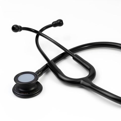SCIAN Dual Head Stethoscope with Ear Tips, Professional Stethoscopes for Doctors, Nurses, Medical Nursing Students, Clinical Student Use, Classic Stainless Steel Stethoscope Kit, Black Tube in Kuwait