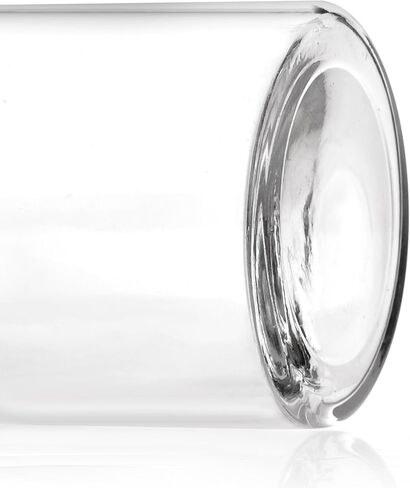 Lab Glass Reagent Bottle, Wide Mouth Borosilicate Glass Storage Bottle with Ground Stopper, 500ml, Clear in Kuwait