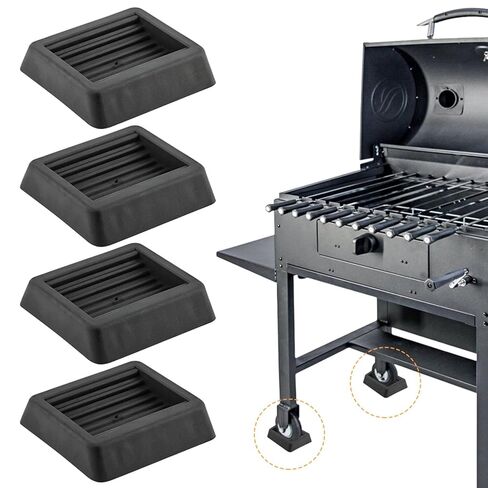 4pcs Griddle Leveling Shims Kit 1/4" Wedges for Tables Leveling Shims Furniture Shim Grill Levelers Shim and Wedges for Levelings(Color:Black) in Saudi Arabia