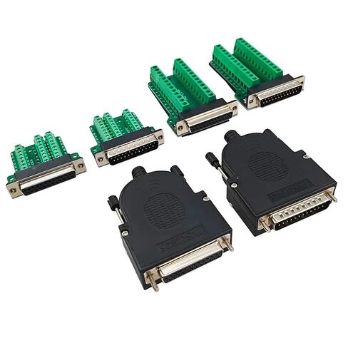 رقيقة DB25 لحام الحرة الذكور والإناث 25PIN موصل لوح مهايئ محطة المنفذ التسلسلي المقابس المتوازية 1 قطعة (G) in Saudi Arabia