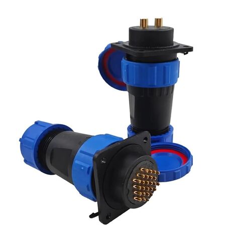 SP28 Straight IP68 Connector Flange Socket 2Pin Various Sizes 3-26Pins Options Available 1Pcs(7PIN) in Saudi Arabia