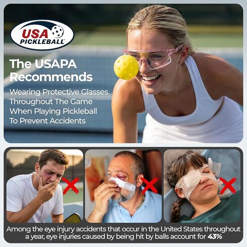 Pickleball Glasses for Men Women, Auto-Tinting Pickleball Safety Glasses with ANSI Z87.1,Pickleball Eye Protection in Kuwait