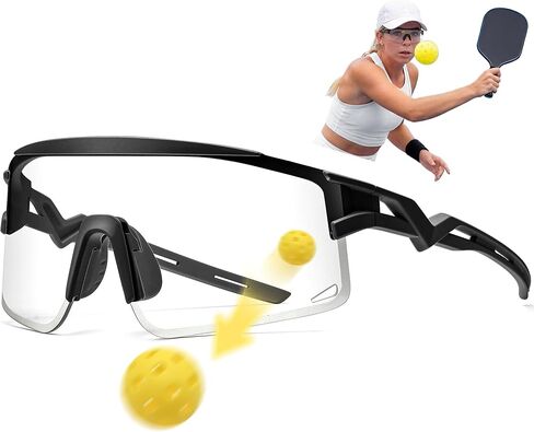 Pickleball Glasses for Men Women, Auto-Tinting Pickleball Safety Glasses with ANSI Z87.1,Pickleball Eye Protection in Kuwait