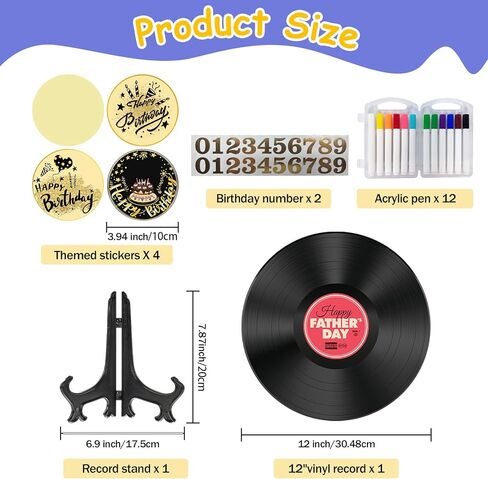 Graduation Guest Book Alternative to Sign 2025, Vinyl Record Guestbook Supports DIY, Happy Birthday Guest Book, Farewell Guest Book, Unique Gift for Vinyl Record Lovers in Kuwait