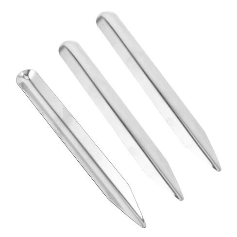 3pcs Stainless Steel Lab Spatula with Curved Rounded Pointed Ends for Efficient Scooping Mixing and Transferring Powders Pastes Jewelry Materials in Classroom and Laboratory Use in Saudi Arabia
