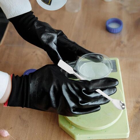 10 قطعة ملعقة مختبر من الفولاذ المقاوم للصدأ ملعقة مزدوجة الأطراف ملعقة وزن صغيرة مغرفة مختبر لأخذ عينات دقيقة وتوزيع أداة مقاومة للتآكل in Saudi Arabia