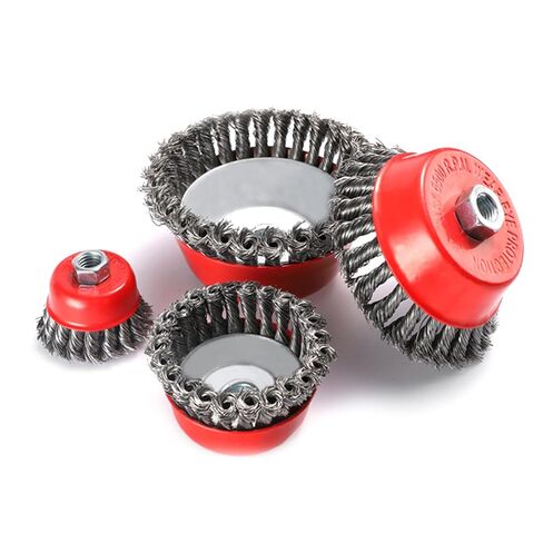 3/4 Inch Polishing Ball High Carbon Steel Wire Wheel for Rust Removal and Surfaces Smoothing in Automotive and Craft Use Steel Wire Wheel in Saudi Arabia
