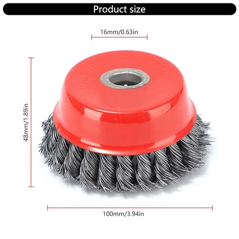 3/4 Inch Polishing Ball High Carbon Steel Wire Wheel for Rust Removal and Surfaces Smoothing in Automotive and Craft Use Steel Wire Wheel in Saudi Arabia