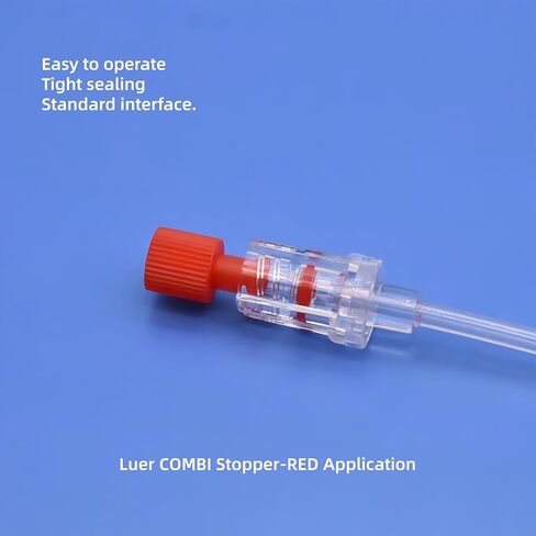 100 عبوة من غطاء أحمر بقفل luer، موصل قفل مزدوج، مجموعة وظائف مزدوجة للذكور/الإناث، تنطبق على حقنة قفل luer in Kuwait