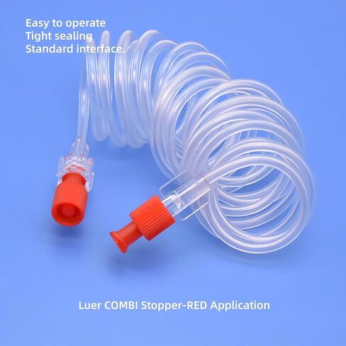100 عبوة من غطاء أحمر بقفل luer، موصل قفل مزدوج، مجموعة وظائف مزدوجة للذكور/الإناث، تنطبق على حقنة قفل luer in Kuwait