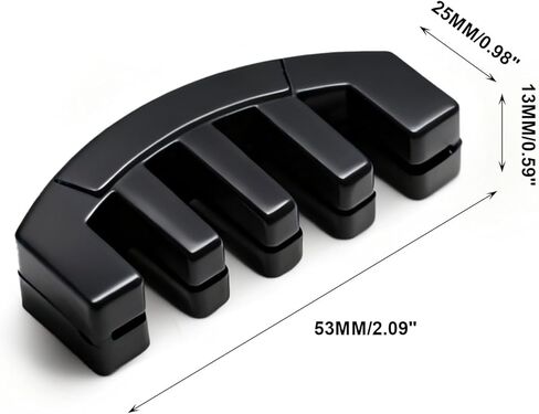 Rubber 4/4 Violin Practice Mute, Claw Style, Musical String Instrument, Black in Kuwait
