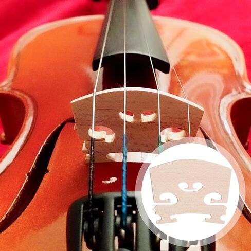 6 Pack Violin Bridge 4/4 Full Size, Pre-Cut Violin Bridge Tool Fine Grade Maple Violins Parts Sound Volume Violins Parts for Fit Most 4/4 in Saudi Arabia