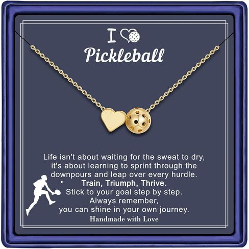 Turandoss Sports Necklace for Women, 14K Gold Plated Heart Pendant Soccer Football Basketball Necklaces for Women Gold Pickleball Volleyball Tennis Softball Necklace Gifts for Sports Lovers Fans Teams in Saudi Arabia
