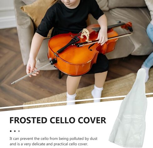 Frosted Cello Cover Dust Protector Supple Music Instrument Sleeve Home Use Cellos Dustproof Bag in Saudi Arabia