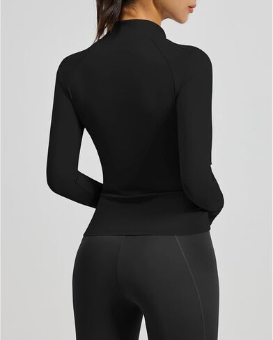Waist Length Jackets for Women - Full Zip Athletic Track Tops with Thumb Holes Pockets in Saudi Arabia