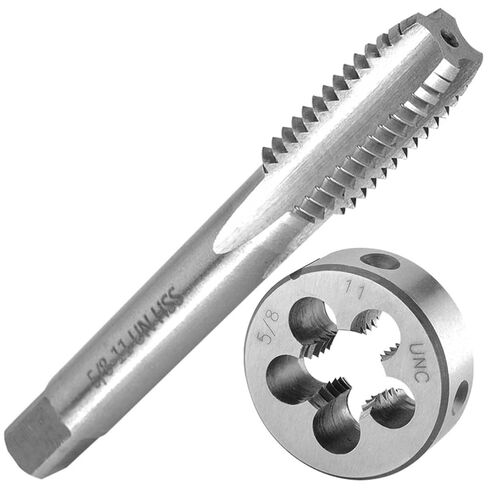 5/8-11 5/8-18 5/8-20 5/8-24 5/8-27 5/8-32 Tap and Die Set Right Hand, HSS Thread Taps & Round Dies(5I8-24 UNEF) in Saudi Arabia