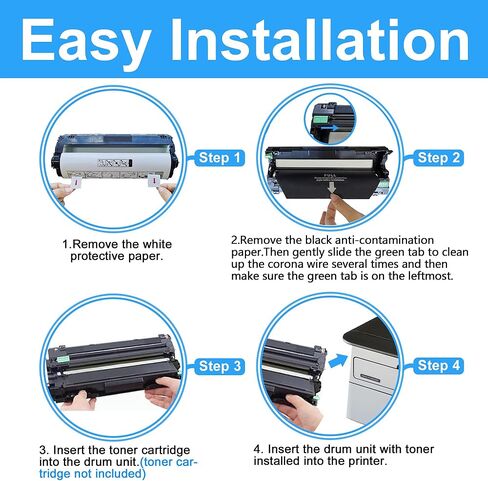 LCL Compatible DR223CL Drum Unit Replacement for Brother DR-223 DR223 DR-223CL Compatible with HL-L3210CW HL-L3230CDW HL-L3290CDW HL-L3270CDW Printer for Black or Cyan or Magenta or Yellow (4-Pack) in Kuwait