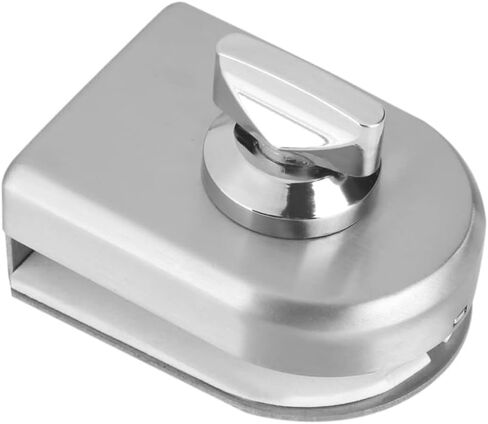 Glass Door Lock, 10~12mm Stainless Steel Latch Rotary Knob Open/Close Home Hotel Bathroom Tools Hardware in Kuwait