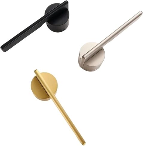 Brass Door Lock Set Gold Black Silver Double Wood Lever Dummy Handle 1Pcs(Doorknob-SN) in Saudi Arabia