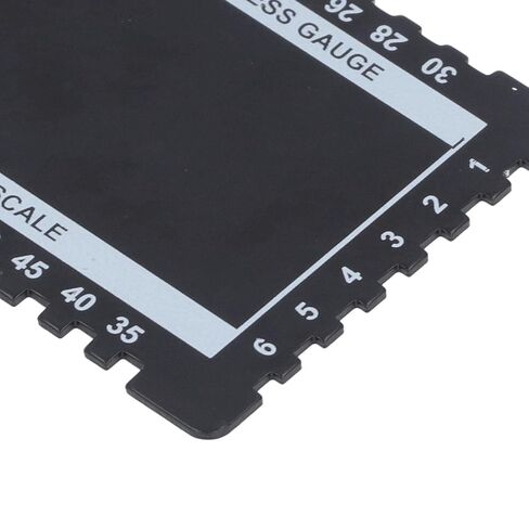 Wet Film Thickness Gauge Comb: Aluminium Alloy Double Sided Wet Film Thickness Gauge Card - Mil Scale Step and Notched Gauge Gauge for Paints Resins in Saudi Arabia