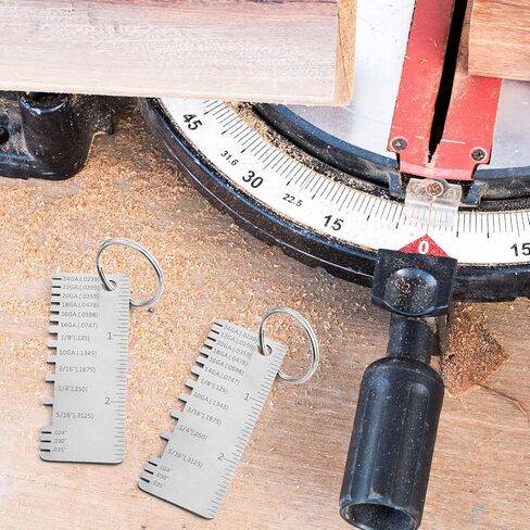 3 PCS Stainless Steel Wire Gauge Measuring Tool, Wire/Metal Sheet Thickness Gauge Portable Welding Gage Plated Size Inspection Tool Welding Tools Accessories in Saudi Arabia