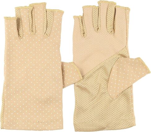 قفازات نسائية واقية من الشمس بدون أصابع، قفازات قيادة قطنية خفيفة الوزن من الأشعة فوق البنفسجية in Kuwait