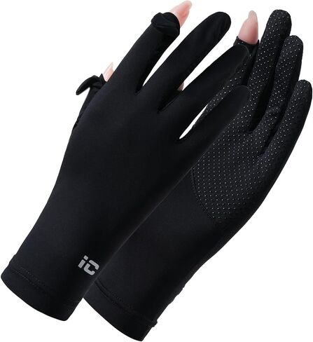 Driving Gloves Women UV Protection Summer UPF50+ Ice Silk Running Gloves Non-Slip Full Finger Touchscreen Outdoor Cyling in Kuwait